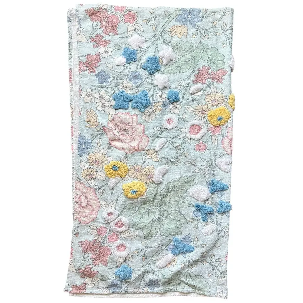 Max Studio Home Boho Floral Textured Throw 47